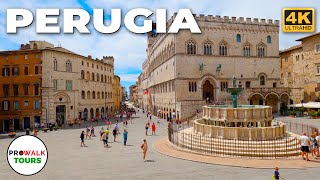 Perugia Italy Walking Tour  4K  Prowalk Tours [upl. by Regnig47]