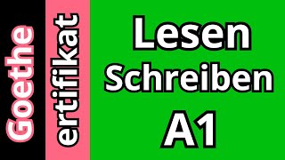 Goethe Zertifikat A1 Lesen amp Schreiben  German Reading amp Writing Exam A1 [upl. by Ahsilak]