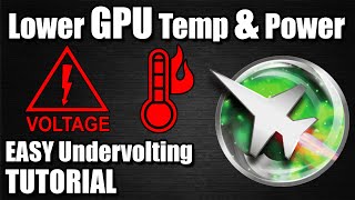 How to Undervolt a GPU  NVidia  AMD Undervolting Tutorial  Lower Temps and Consistent Clocks [upl. by Norraj191]