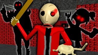 BALDI TURNS INTO EVIL SANS  Baldis Basics MOD [upl. by Addy848]