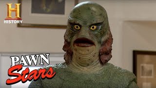 Pawn Stars LifeSize Creature from the Black Lagoon Replica  History [upl. by Phoebe66]