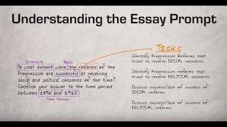 1 Understanding the Essay Prompt [upl. by Elisa]