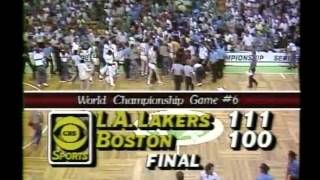 Final 2 Minutes of the 1985 NBA Finals Game 6 Lakers at Celtics [upl. by Amian]