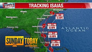 Tracking Isaias Where Is The Storm Headed  Sunday TODAY [upl. by Llig]