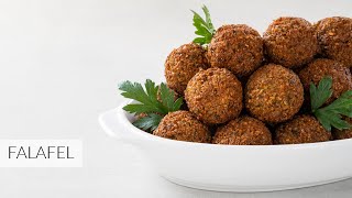 FALAFEL  How to Make Crispy Baked Falafel [upl. by Aisya183]