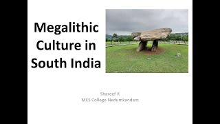 Megalithic Culture in South India [upl. by Sandler]