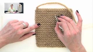 Knitting Help  Weaving in Ends in Garter Stitch [upl. by Lorrac]