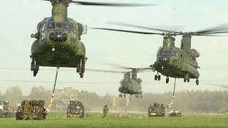 quotHeavy Deliveryquot Dutch CH47 Chinooks Sling Load Training [upl. by Malvia529]