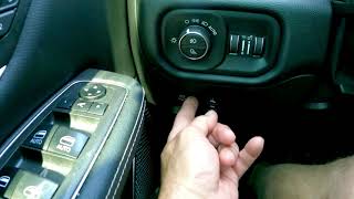 Dodge Ram Auto Park Brake Disengage How To Turn Off [upl. by Eiddal]