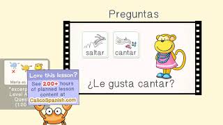 FREE Spanish for Kids  Me gusta  te gusta  le gusta likes amp dislikes  Calico Spanish [upl. by Meunier]