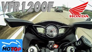 Honda VFR1200F  TOPSPEED on Autobahn [upl. by Sirraj]