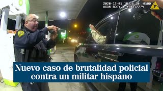 Nuevo caso de brutalidad policial contra un militar hispano [upl. by Ahsilad]