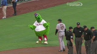 Phanatic urges umps to start game [upl. by Mavis192]