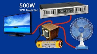 How to make inverter 12V to 220V240V 500W part2 [upl. by Arsuy620]