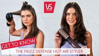 Get To Know The Frizz Defense Hot Air Styler  VS Sassoon [upl. by Onahpets]