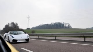 Lamborghini Gallardo 200mph High Speed Flyby  SCD Extra [upl. by Cordula]