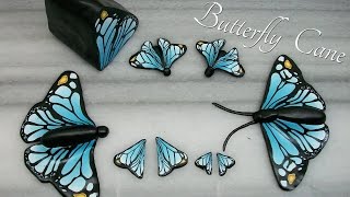 DIY Butterflies  Polymer Clay Cane [upl. by Rape]