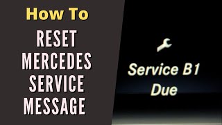 Reset Mercedes Service Message on GLS 450 [upl. by Esinad]