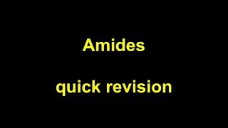 Quick Revision  Amides [upl. by Lain]