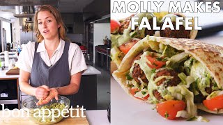 Molly Makes Fresh Herb Falafel  From the Test Kitchen  Bon Appétit [upl. by Rodolphe486]