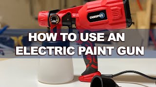 How to Use Electric Spray Paint Gun [upl. by Desi69]