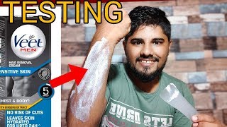 TESTING VEET MEN HAIR REMOVAL CREAM [upl. by Erdreid158]