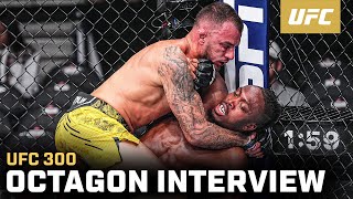 Renato Moicano Octagon Interview  UFC 300 [upl. by Geof526]