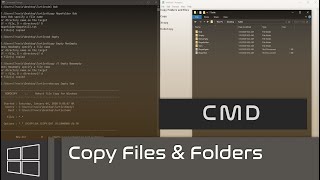 CMD  Copy Files amp Folders [upl. by Attelocin]