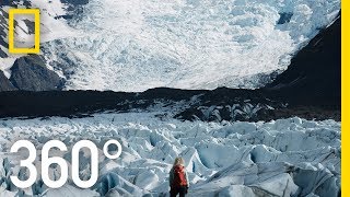 Iceland’s Glaciers  360  Into Water [upl. by Jessamine]