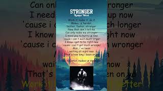 Kanye West  Stronger Lyrics shorts [upl. by Prendergast]