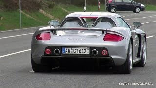 BEST of Porsche Carrera GT  LOUD Revs Accelerating amp More [upl. by Etnoval]