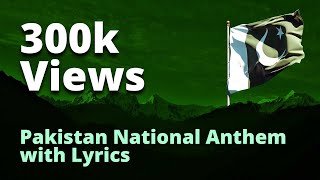 Pakistan National Anthem with Lyrics  Sui Dhagha [upl. by Nahum589]