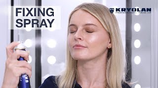 How To Apply Kryolan Fixing Spray [upl. by Eliathan]