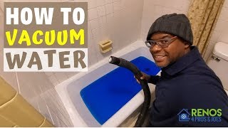 HOW TO VACUUM WATER WITH A SHOP VAC [upl. by Atteirneh671]