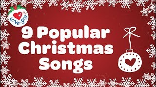 Top 9 Christmas Songs and Carols with Lyrics [upl. by Cammy989]