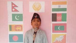 National Anthem of India Pakistan Bangladesh Nepal Afghanistan Sri Lanka Maldives Bhutan [upl. by Treve]