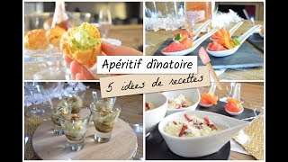 APÉRITIF DÎNATOIRE  5 idées de recettes [upl. by Zeni]