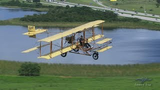 Curtiss Pusher Flight  AirtoAir Footage [upl. by Nerta]