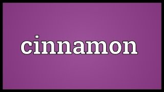 Cinnamon Meaning [upl. by Doerrer]