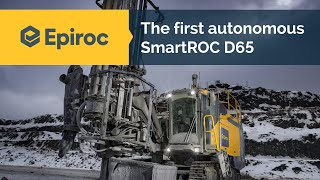 Worlds first fully autonomous SmartROC D65 surface drill rig [upl. by Carboni]