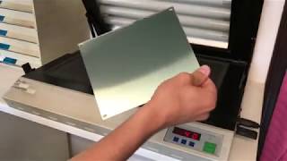 TTN  How to make steel etching pad printing plates clichés for pad printing machines [upl. by Dazhahs]