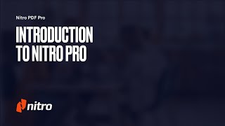 Nitro Pro Overview [upl. by Bethel]