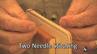 Hand Stitching Leather Techniques [upl. by Ruamaj]