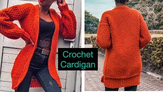 Easy Crochet Cardigan [upl. by Seys]