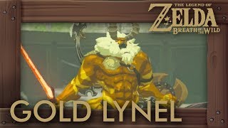 Zelda Breath of the Wild  Gold Lynel Battle Hardest Enemy [upl. by Tabitha]