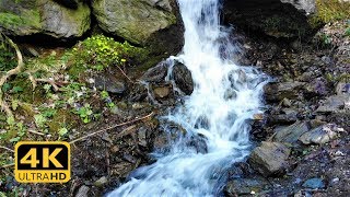 Wasserfall Geräusch  Waterfall Sound  Naturgeräusche ohne Musik  4K [upl. by Akiam]