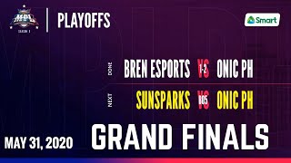 SUNSPARKS vs ONIC PH  MPL Philippines Season 5 GRAND FINALS CHAMPIONSHIP  May 31 2020  MLBB [upl. by Pantin77]