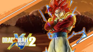 NEW FighterZ SSJ4 Gogeta moveset in Dragon Ball Xenoverse 2 MOD wCustom Skills [upl. by Nikos341]