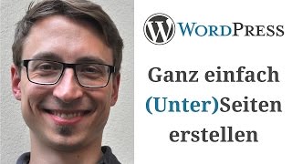 WordPress Seiten erstellen Unterseiten [upl. by Allimak]