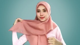 19 TUTORIAL CARA PAKE HIJAB SEGIEMPAT UNTUK SEHARIHARI KONDANGAN WISUDA LEBARAN KERJA amp KULIAH [upl. by Ulah702]